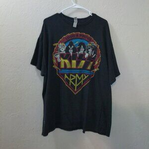 KISS “Loud & Proud – KISS Army” Graphic T-Shirt Size 2XL